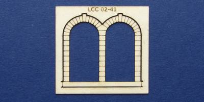 LCC 02-41 OO gauge stone decoration for double round window